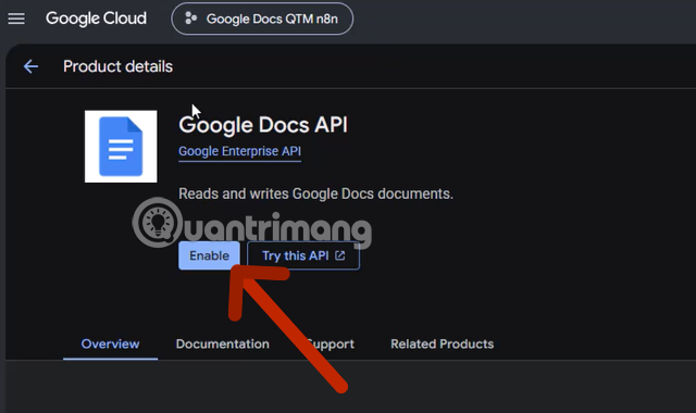 google docs kết nối n8n 