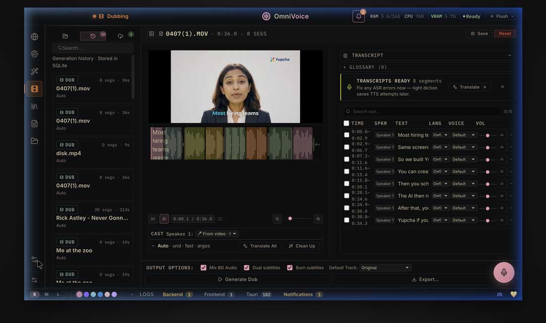 OmniVoice Studio: Giải pháp Voice AI mã nguồn mở đáng trải nghiệm