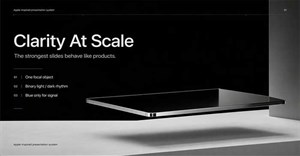 Prompt tạo ảnh bìa thuyết trình phong cách Apple bằng AI