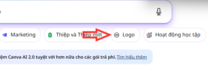 Tạo logo trên Canva AI
