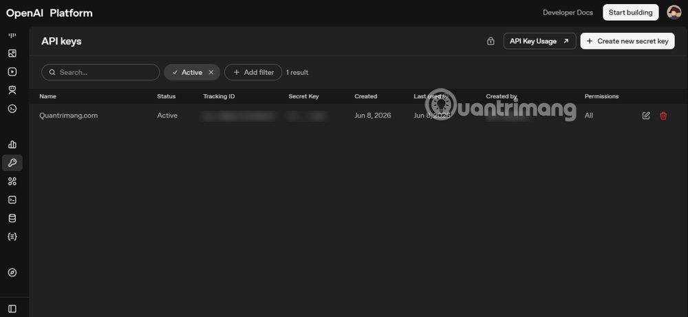 api key chat gpt