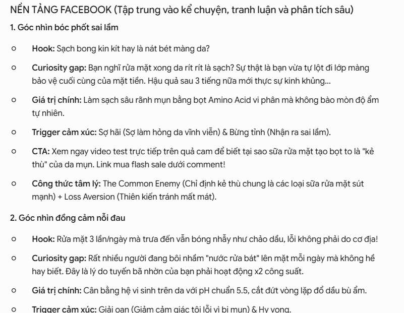 Viết caption chuyển đổi cao