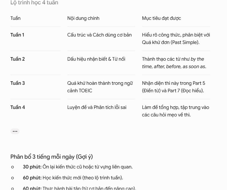 Prompt xây dựng lộ trình tự học cá nhân hóa