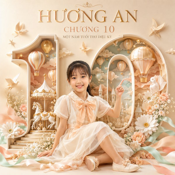 Ảnh sinh nhật cho bé chủ đề 3D