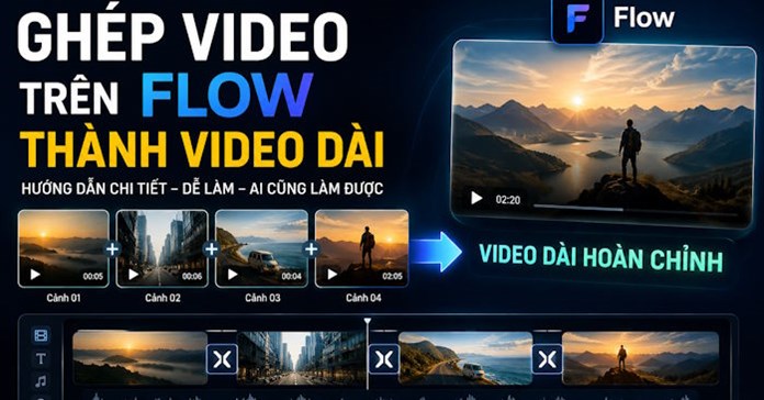 Hướng dẫn ghép các video trên Flow thành video dài