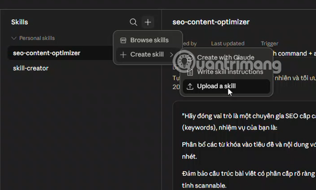 Cách thêm Skills vào Claude Console để mở rộng khả năng cho AI
