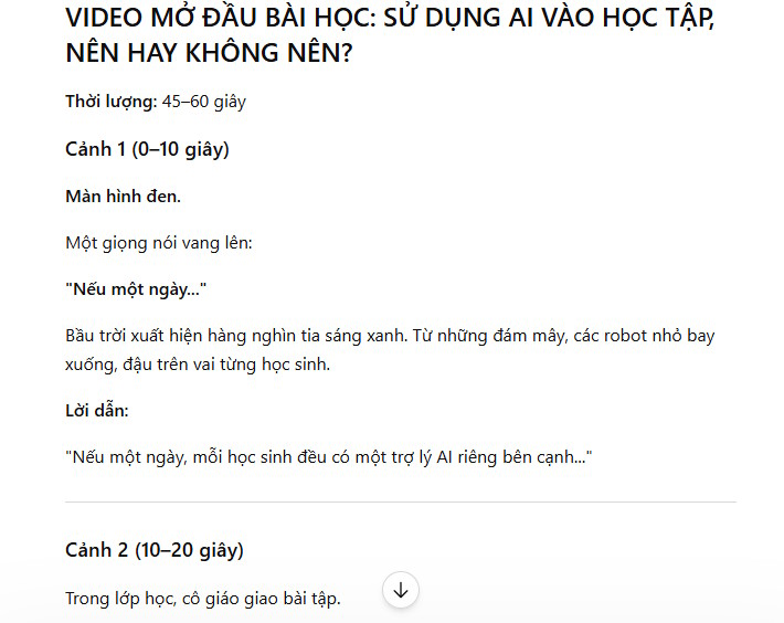 Prompt tạo video tình huống giả định ' Nếu như...'