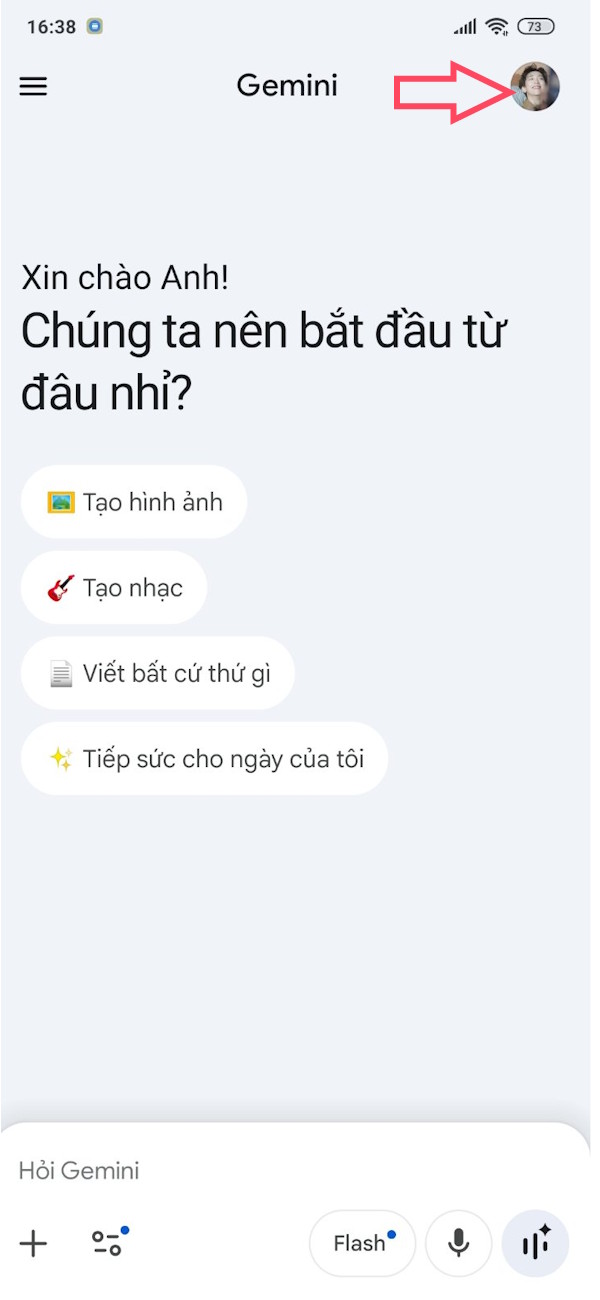 Giao diện Gemini