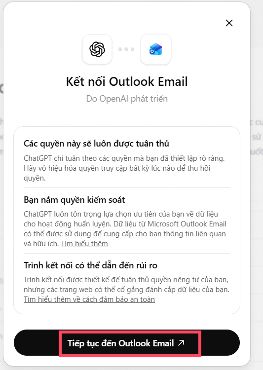 Truy cập Outlook