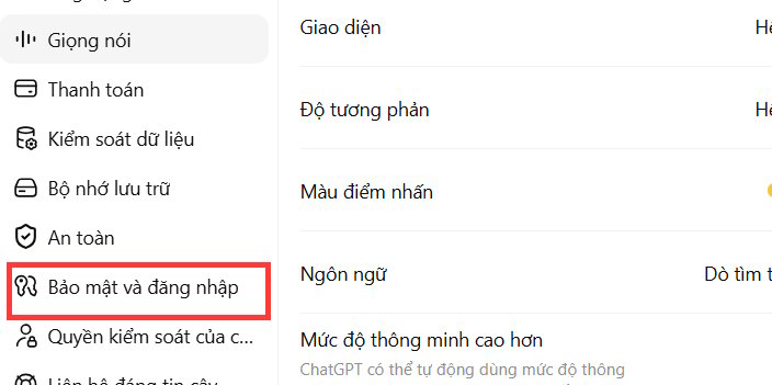 Bảo mật trên ChatGPT