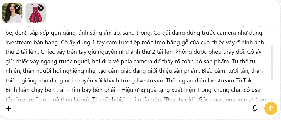 Tạo hình ảnh livestream sản phẩm