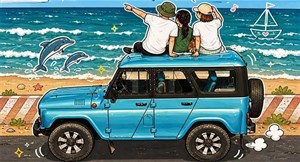 Prompt AI biến ảnh thành tranh hoạt hình doodle cực đáng yêu