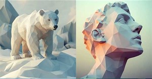 Prompt tạo ảnh Low Poly 3D hiện đại bằng AI