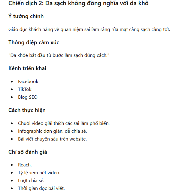 Lên ý tưởng chiến dịch marketing