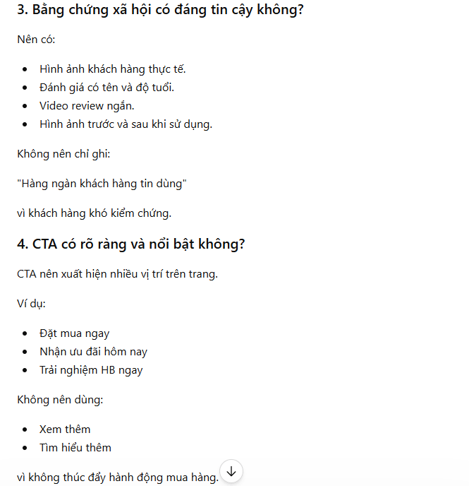 Phân tích landung page