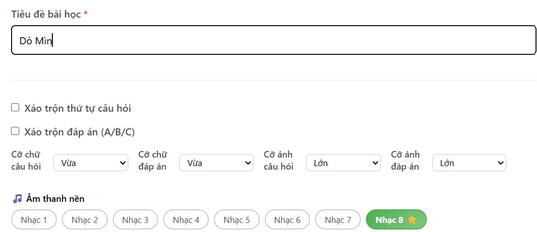 Nhập tên game dò mìn trên Giaoviendoimoi