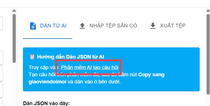 Phần mềm tạo câu hỏi cho game dò min trên Giaoviendoimoi