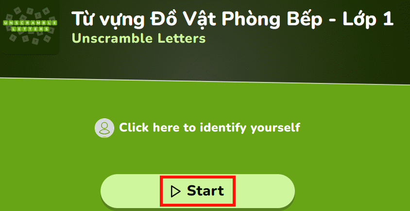 Chơi game xếp chữ AI trên Educaplay
