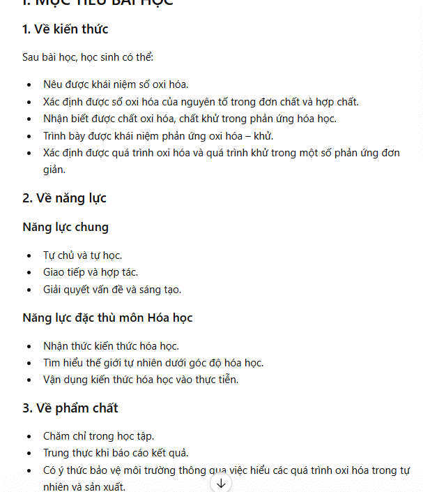 ChatGPT thiết kế kế hoạch bài giảng môn Hóa 10