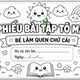 Prompt tạo tranh tô màu chữ cái dành cho trẻ
