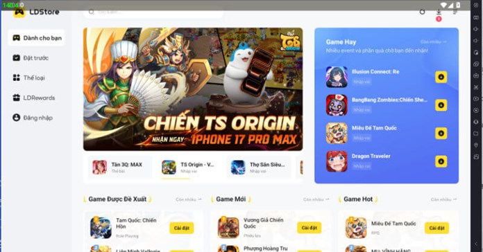 LDPlayer 14: Tái định nghĩa hiệu năng chơi game Mobile trên Windows