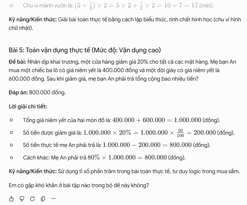 Câu lệnh tạo bài tập theo một chủ đề Toán học