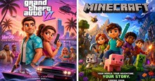 Prompt AI biến game thành poster phim hoạt hình Pixar cực đẹp