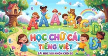 Prompt tạo ảnh học chữ cái cho bé, chữ hoa, chữ thường