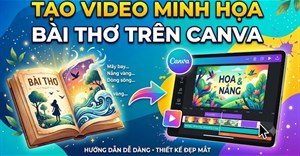 Cách tạo video minh họa bài thơ trên Canva