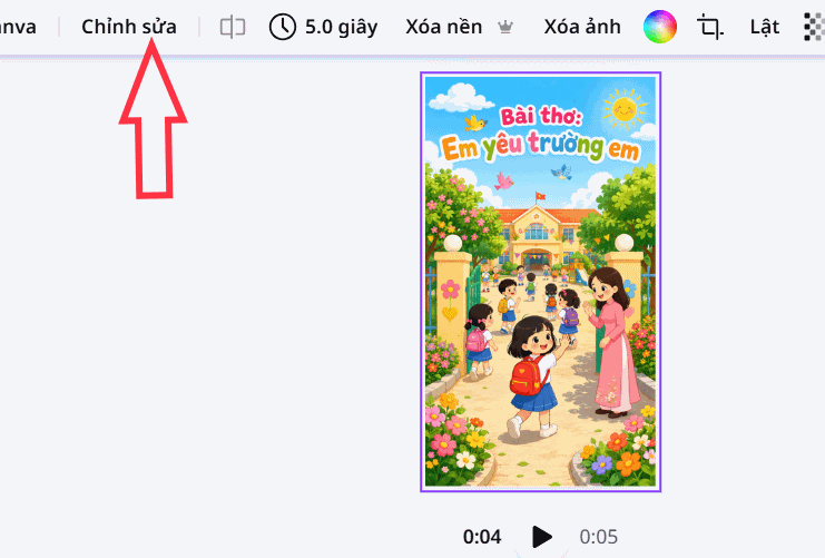 Chỉnh sửa ảnh trên Canva