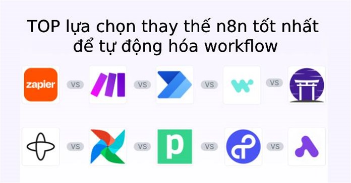 TOP lựa chọn thay thế n8n tốt nhất năm 2026