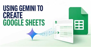 Sử dụng Gemini để tạo Google Sheets bằng câu lệnh đơn giản