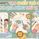 Prompt tạo phiếu trò chơi tìm hình qua bóng thú vị cho bé