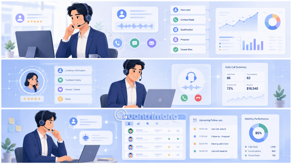 prompt báo cáo telesales
