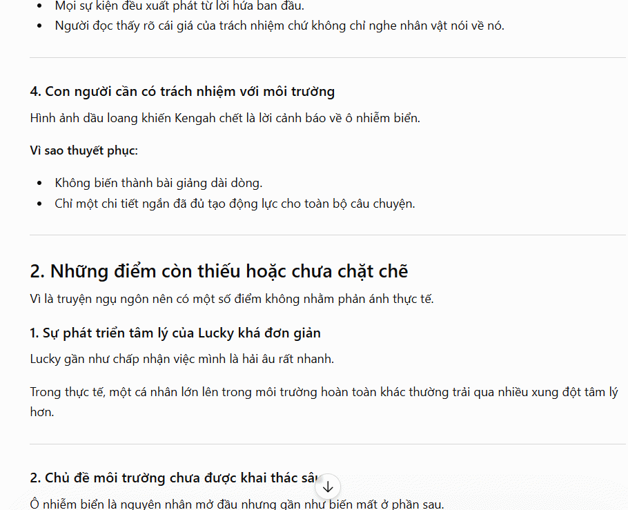 Tóm tắt lập luận phản biện