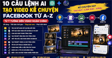 10 câu lệnh tạo video kể chuyện Facebook cuốn hút