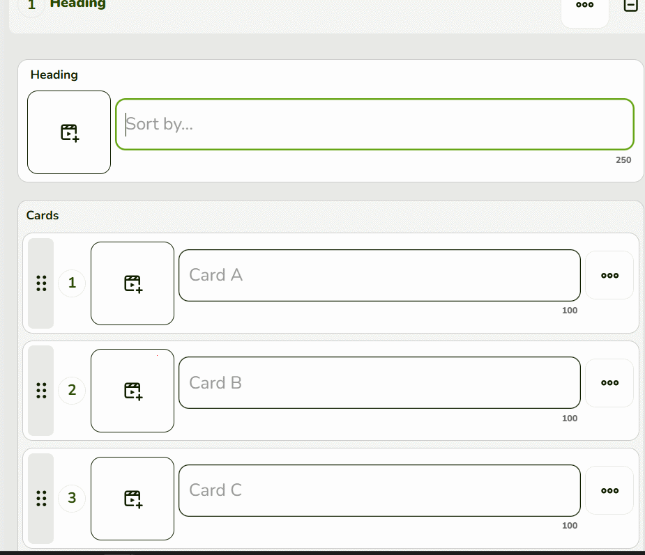 Nội dung thủ công cho Line Up Educaplay