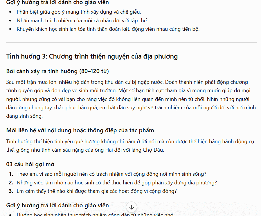 Xây dựng tình huống môn ngữ Văn