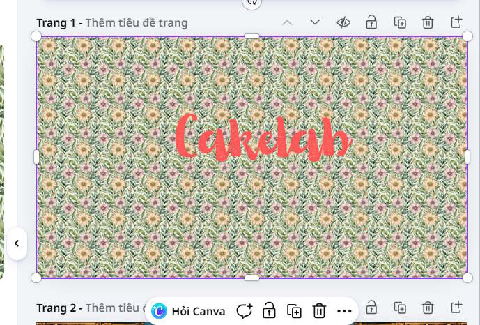 Nền họa tiết lặp lại tạo trên PatternedAI trên Canva