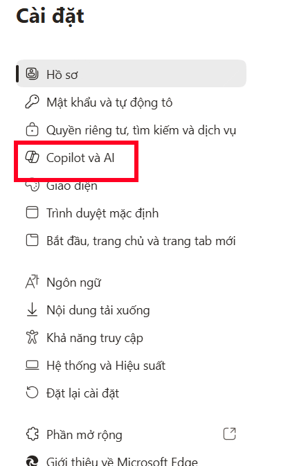 Cài đặt trình duyệt Edge 