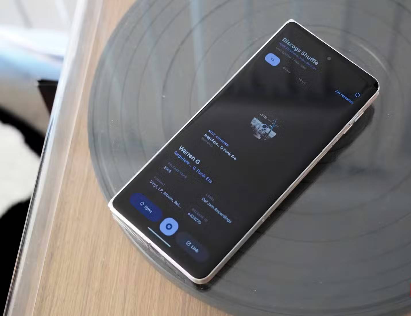 Discogs Shuffle app created with Google AI Studio