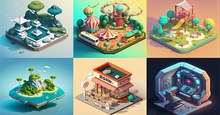 Prompt AI tạo mô hình 3D isometric siêu dễ thương chỉ với một dòng lệnh
