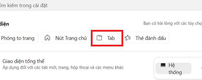 Quản lý tab trên Edge