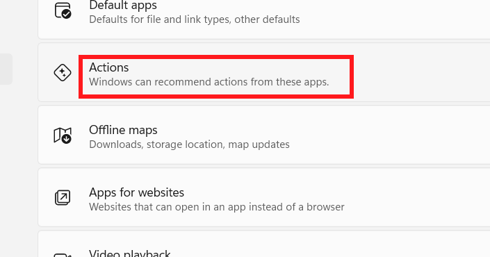 Actions trên Windows