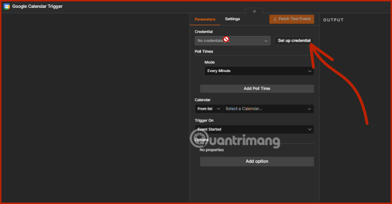 tích hợp Google Calendar n8n