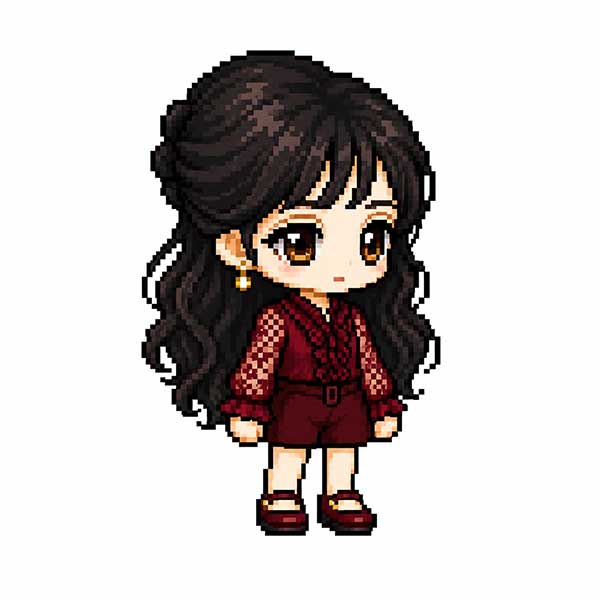 prompt ai tao anh phong cach sprite pixel maplestory de thuong2*430602