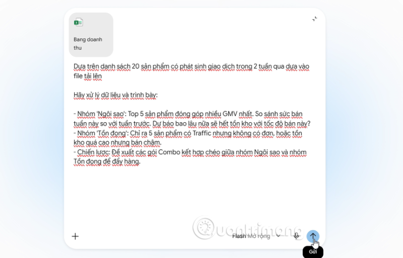 prompt tao bao cao ban hang shopee