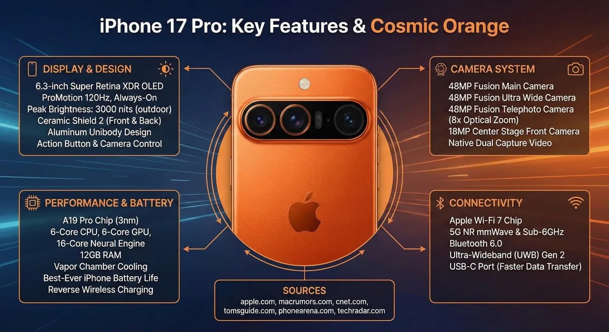 Có rất nhiều thông tin sai lệch trong đồ họa do AI tạo ra này về iPhone 17 Pro