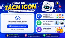 Tách icon từ ảnh: Tự động cắt, xóa nền, đóng gói ZIP chỉ trong vài cú click