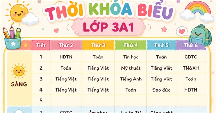 Hướng dẫn tạo ảnh thời khóa biểu chỉ bằng 1 câu lệnh